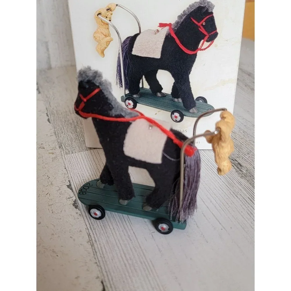 Hallmark 2008 special edition a‎ pony for Christmas ornament Xmas
